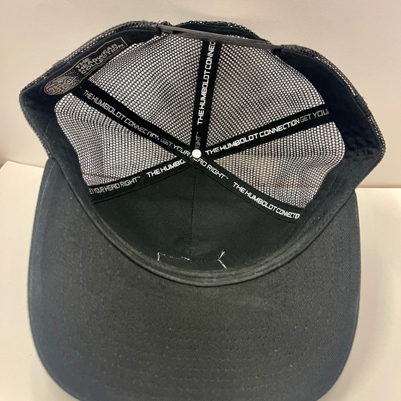 Black and Gray Trucker Hat with Patch - Picture 3 of 4